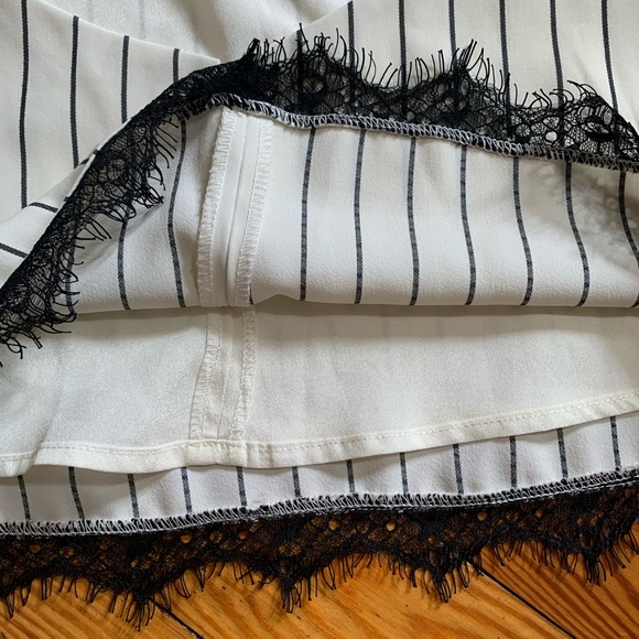 Wayf Black and White Striped Crop Camisole - Picture 5 of 9